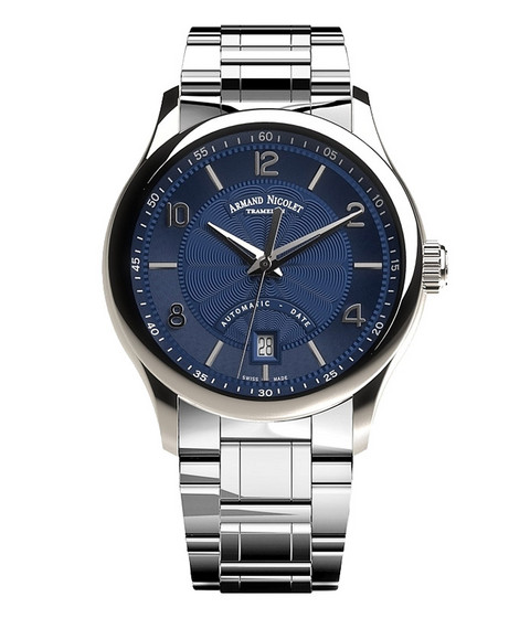 Часы Armand Nicolet M02-4 Date steel 43 mm A840AAA-BU-M9742